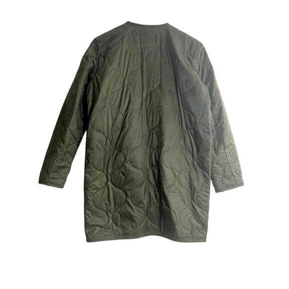 Alpha Industries Women's Long Quilted Liner Jacket in Green Size XS - Picture 6 of 10